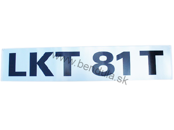nálepka LKT 81
