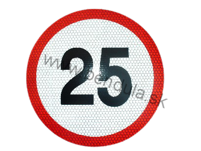 nálepka rýchlosť 25km