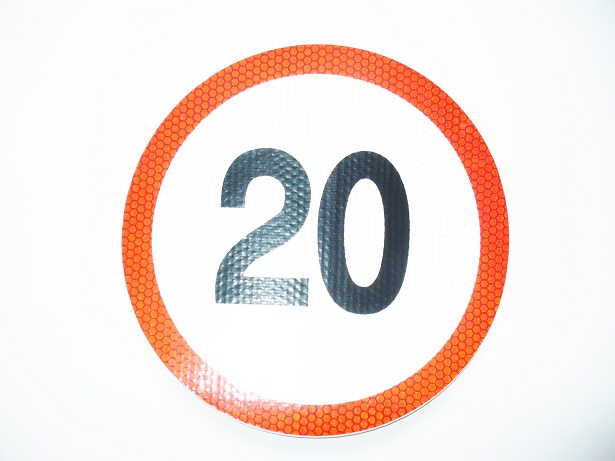nálepka rýchlosť 20km