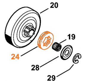 prstenec 325 7 zub